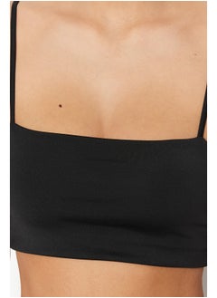 trendyol Knitted Sports Bra with Black Mid Support/Styling Rope Strap THMSS23SS00024  - Image 5