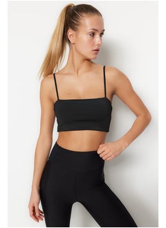 trendyol Knitted Sports Bra with Black Mid Support/Styling Rope Strap THMSS23SS00024  - Image 1