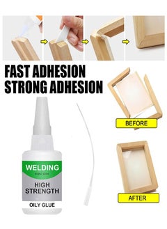 JUE-FISH High Strength Multifunctional Glue 30G Rapid Solidification Strong Adhesion High Temperature Resistance Good Waterproof, Can Quickly Paste Wood Rubber Sole Metal Ceramic Glass Acrylic Diy  - Image 1