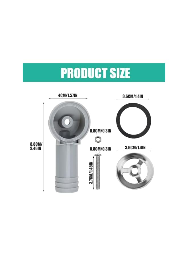 The Bros 2 PCS Sink Overflow Pipe, Sink Overflow Head Kitchen Sink Accessories for Bathroom Kitchen Vanity Artistic Basin, Resistant Sink Hole Drain Covers Tidy Insert Spares - Image 4