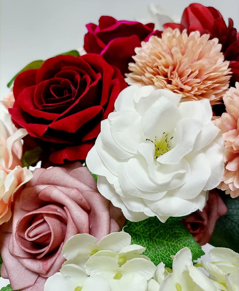 OrgMemory Artificial Flowers, Artificial Flowers Dusty Rose, Various Artificial Flowers, Wedding Decoration Flowers for Table, Cake Decoration Wedding Edible, Decoration Flowers for Wedding Cakes - Image 2