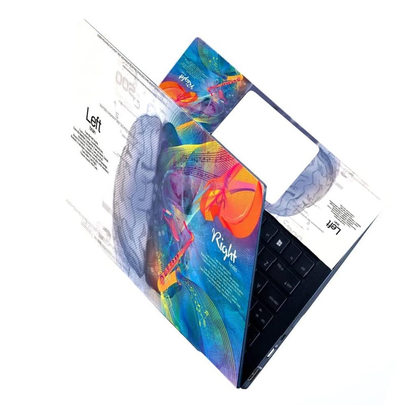 BAEYE Full Laptop Skin Stickers HD Quality Sticker for Laptops Upto 15.6" (Dustproof|Waterproof|Scratchproof|Reusable) - BE LR BL FL - Image 1