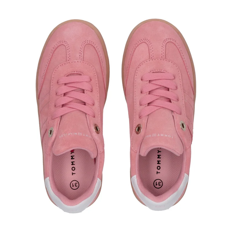 تومي هيلفيغر Little Low Top Lace Up Sneakers