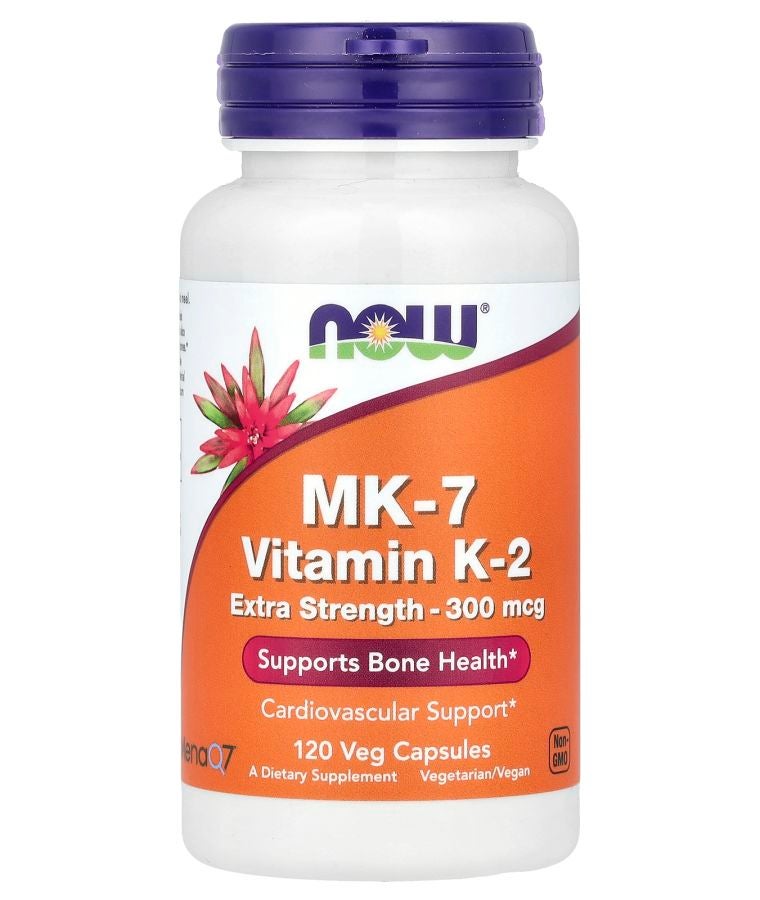 now MK-7 Vitamin K-2 300 mcg 120 Veg Capsules