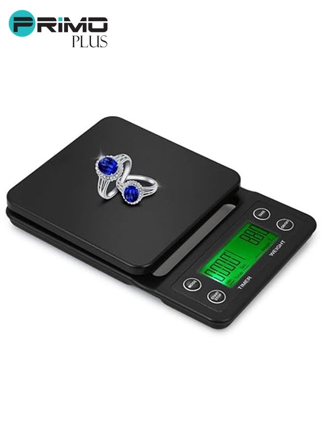 PRIMO PLUS - LCD Display Coffee Drip Scale Black - Image 1