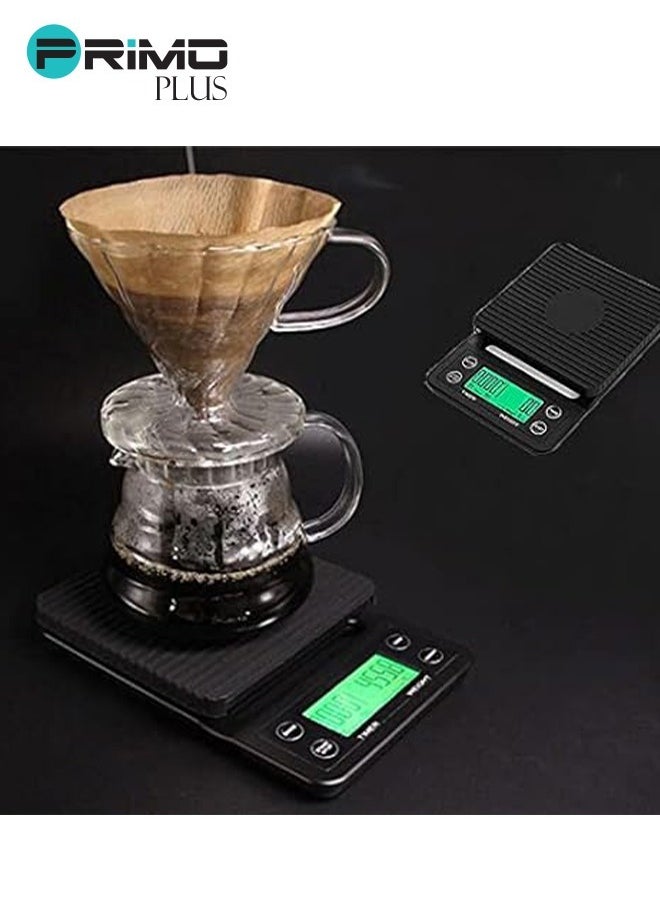 PRIMO PLUS - LCD Display Coffee Drip Scale Black - Image 1
