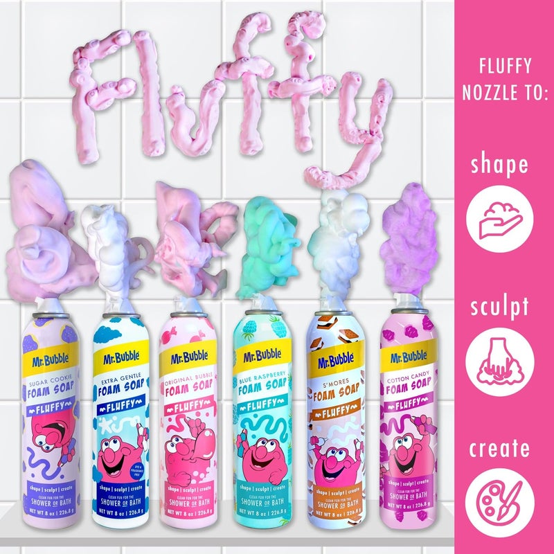 Mr. Bubble Twin Pack Foam Soap - Sculpt and Draw in the Tub; Soft, Moldable, Gentle, Scented Foam (Pack of 2, 8 fl oz Each) - Image 5