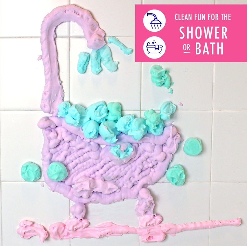 Mr. Bubble Twin Pack Foam Soap - Sculpt and Draw in the Tub; Soft, Moldable, Gentle, Scented Foam (Pack of 2, 8 fl oz Each) - Image 2