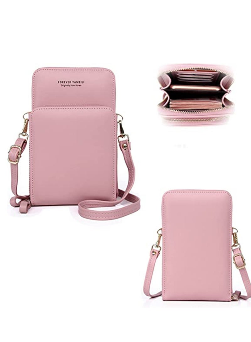 SYOSI Crossbody Phone Bag for Women Purse Mobile Small Cell Money Wallet Handbag Shoulder With 2 Layer Adjustable Detachable Strap, Card Slots - Image 1