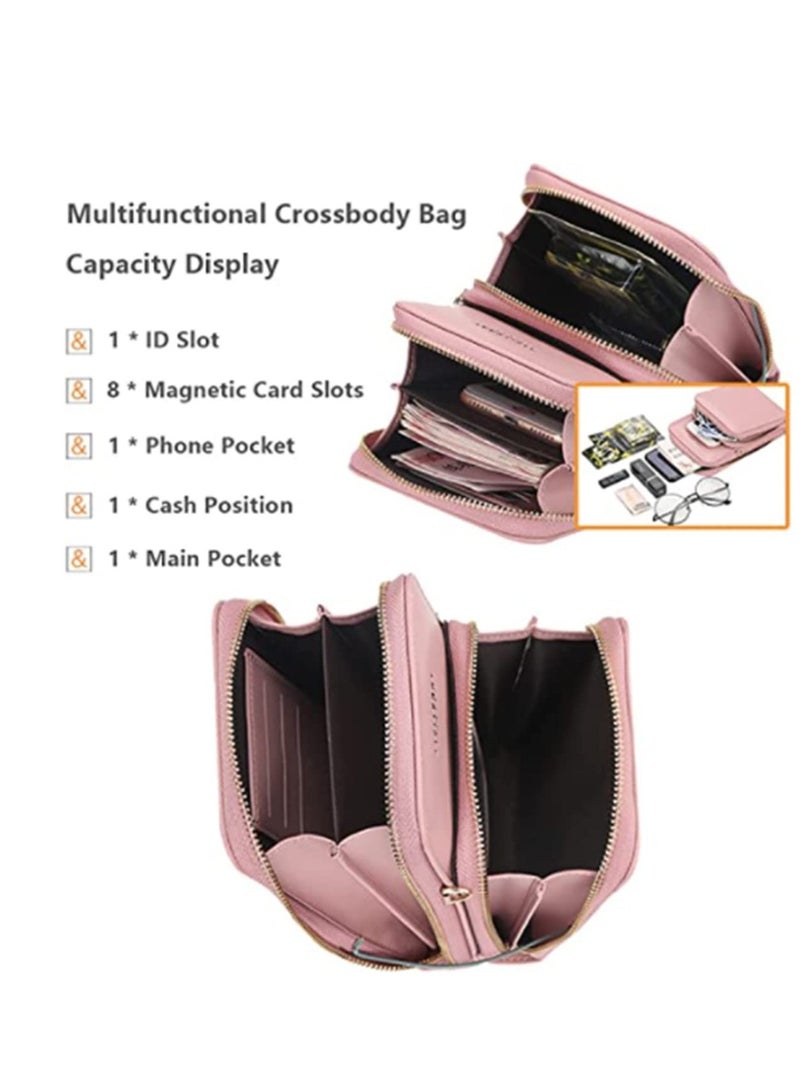 SYOSI Crossbody Phone Bag for Women Purse Mobile Small Cell Money Wallet Handbag Shoulder With 2 Layer Adjustable Detachable Strap, Card Slots - Image 5