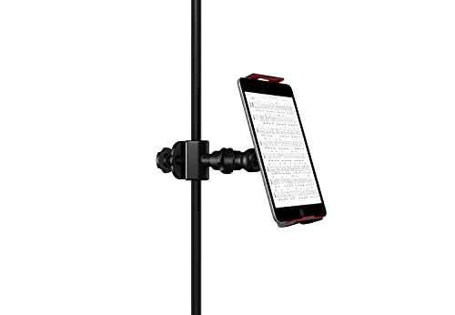 IK Multimedia iKlip 3 Tablet Holder for mic Stands, fits iPad and Android Tablets Between 7" to 12.9" with an Adjustable 360° Swivel and Soft-Touch fit - Image 4
