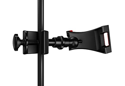 IK Multimedia iKlip 3 Tablet Holder for mic Stands, fits iPad and Android Tablets Between 7" to 12.9" with an Adjustable 360° Swivel and Soft-Touch fit - Image 3