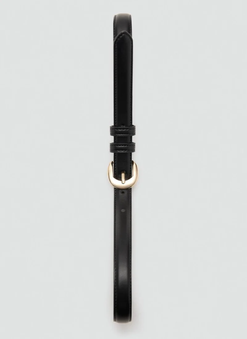 MANGO Buckle skinny belt