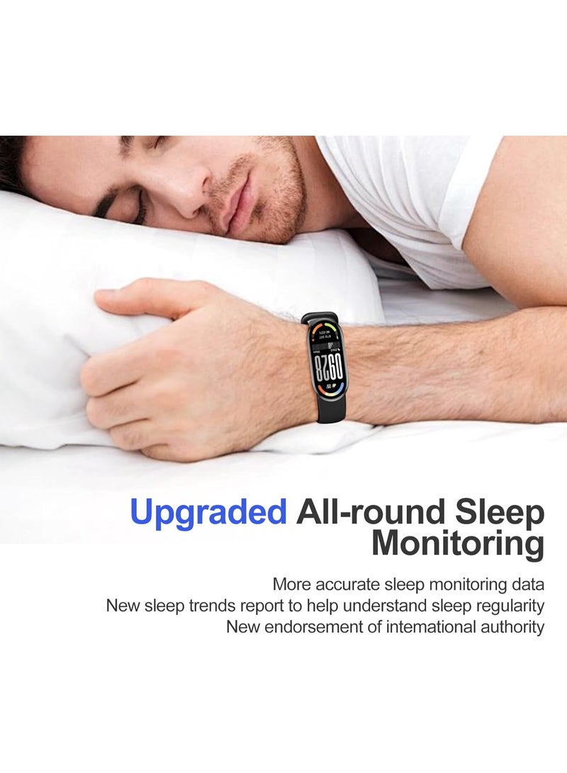 Xiaomi 233 mAh Xiaomi Smart Band 10 Midnight Black,1.72 AMOLED Display with 1500 Nits, Sleep and Heart Rate Monitor, 5ATM Waterproof, 21 Days Battery Life, 60 Hz Refresh Frequency, 150+ Modes Midnight Black - Image 5