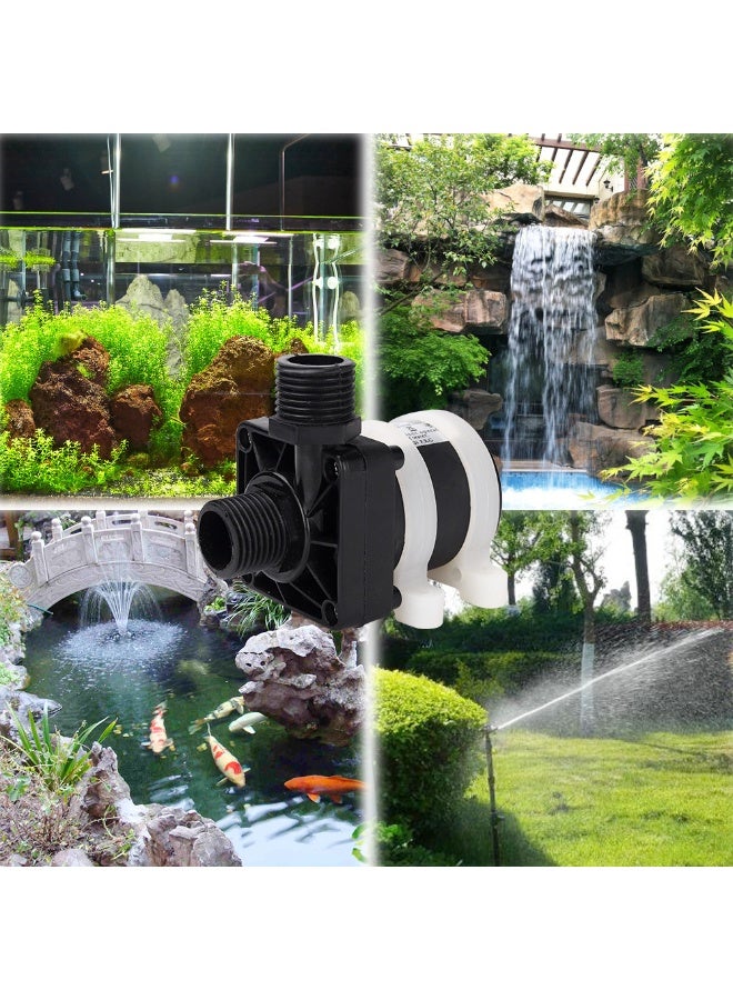 12V DC Submersible Water Pump, 20W 800L/H Low Voltage Aquarium Pump, Quiet Energy Saving Mini Pump for Fish Tank, Fountain, Hydroponics, Pond & Water Circulation - Image 5