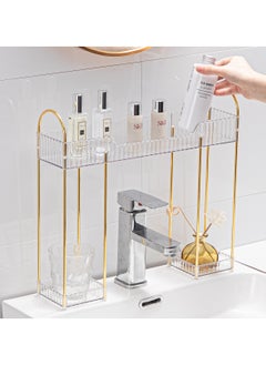 XiuWoo Bathroom Countertop Organizer Over The Faucet Narrow Counter Organizer Above Sink Table Mounted Faucet Sink Shelf for Bathroom Kitchen Toilet Laundry  - Image 5