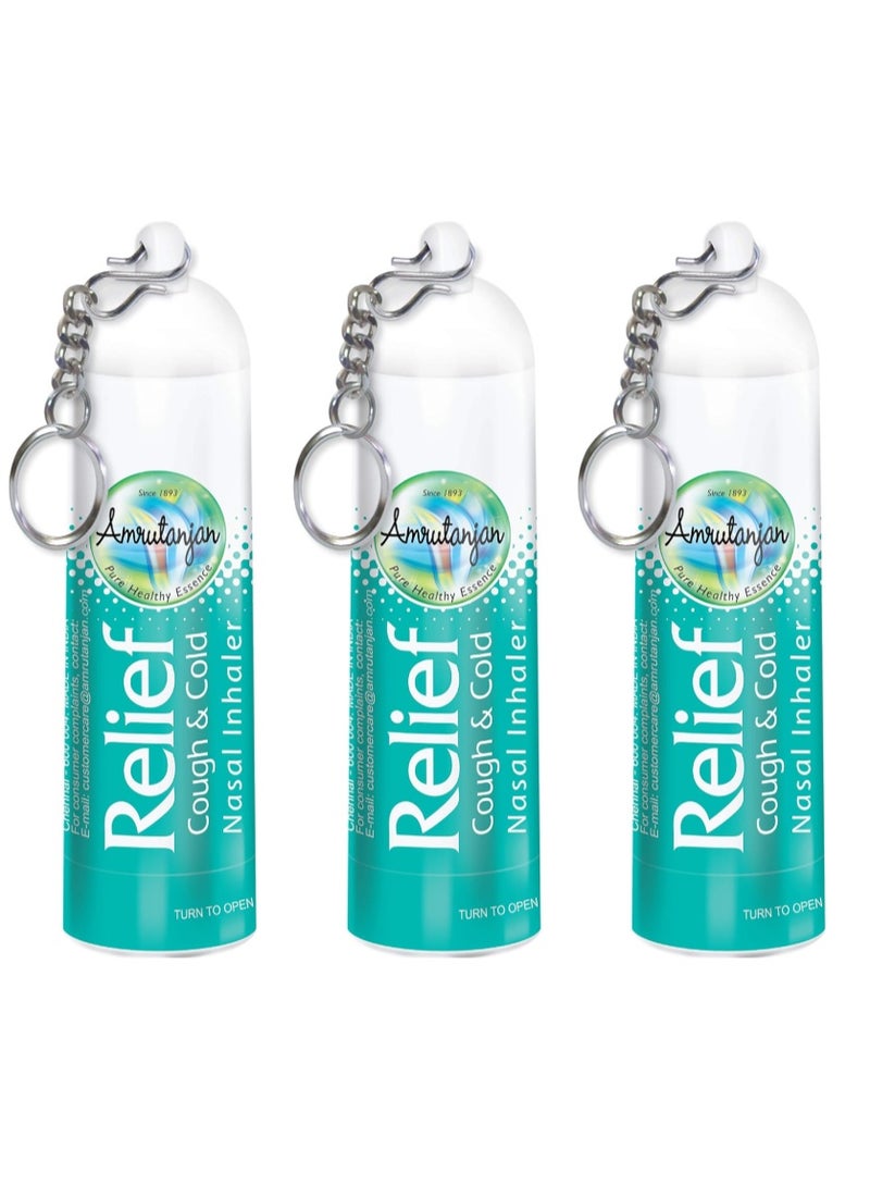 Amrutanjan Relief Cough & Cold Nasal Inhaler 3PCS
