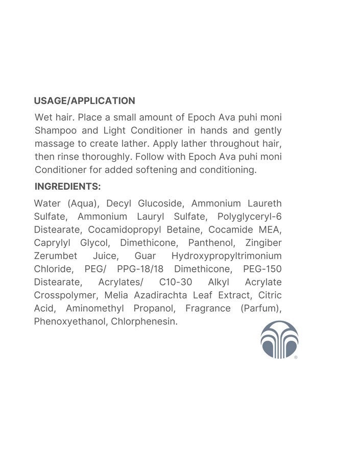 Nu Skin Epoch Ava Puhi Shampoo & Conditioner - Embrace the South Pacific Tradition of Ava Puhi Moni for 2-in-1 Hair Care, Infused with Natural Luster, Leaving Your Hair Clean - Image 2