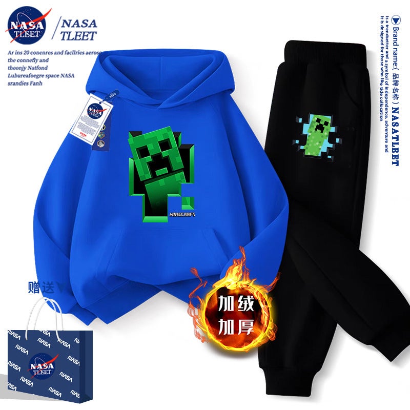 Nasa Joint New Cartoon Game My World Coeur Fear Casual Jacket Hooded Pullover Student Wei Yi Tide - Image 1