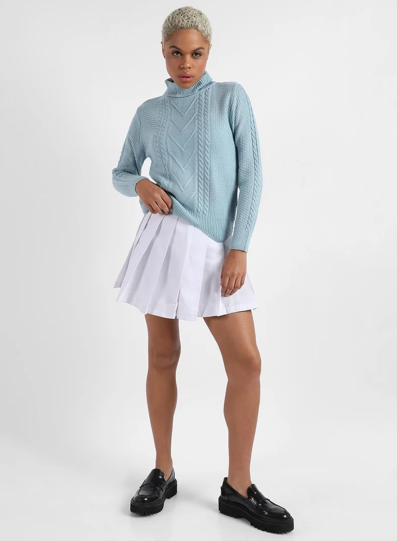 Campus Sutra Campus Sutra Women's Cable Knit Sweater