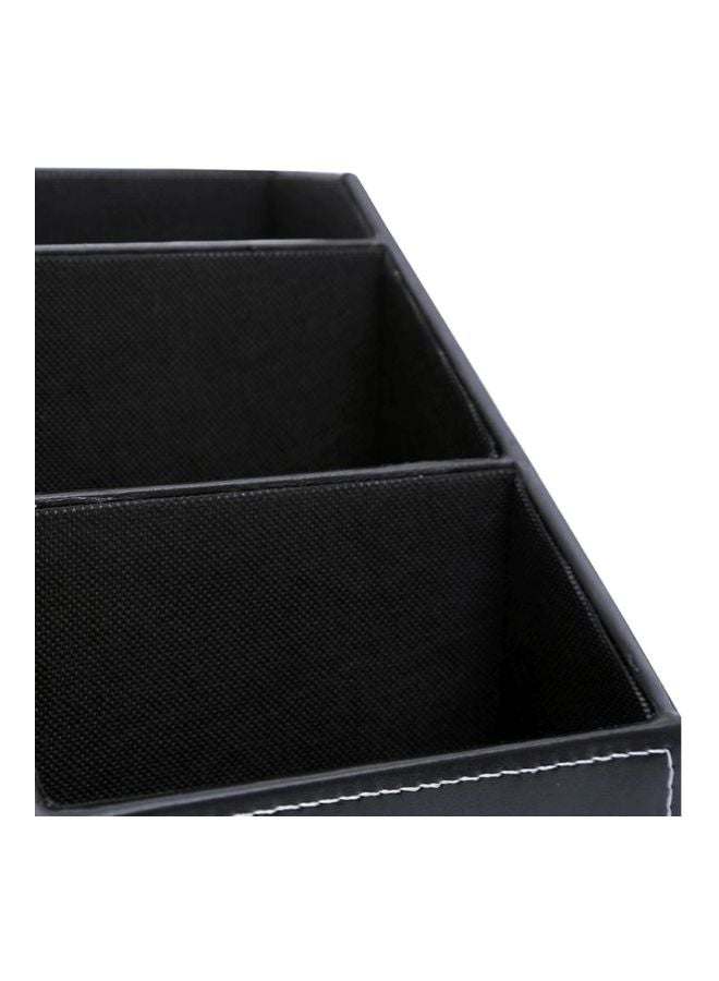 Loquat Fabric Remote Controller Storage Box - Black - Image 5