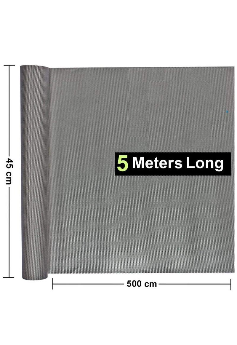 JEYANG Multipurpose 45cm x 5m Super Strong EVA AntiSlip Bathroom Kitchen Cabinet Drawer Shelf Mat Liner Sheets Roll Fridge Mat Table Mat 45cm X 5 Meters Roll Metallic Grey - Image 4