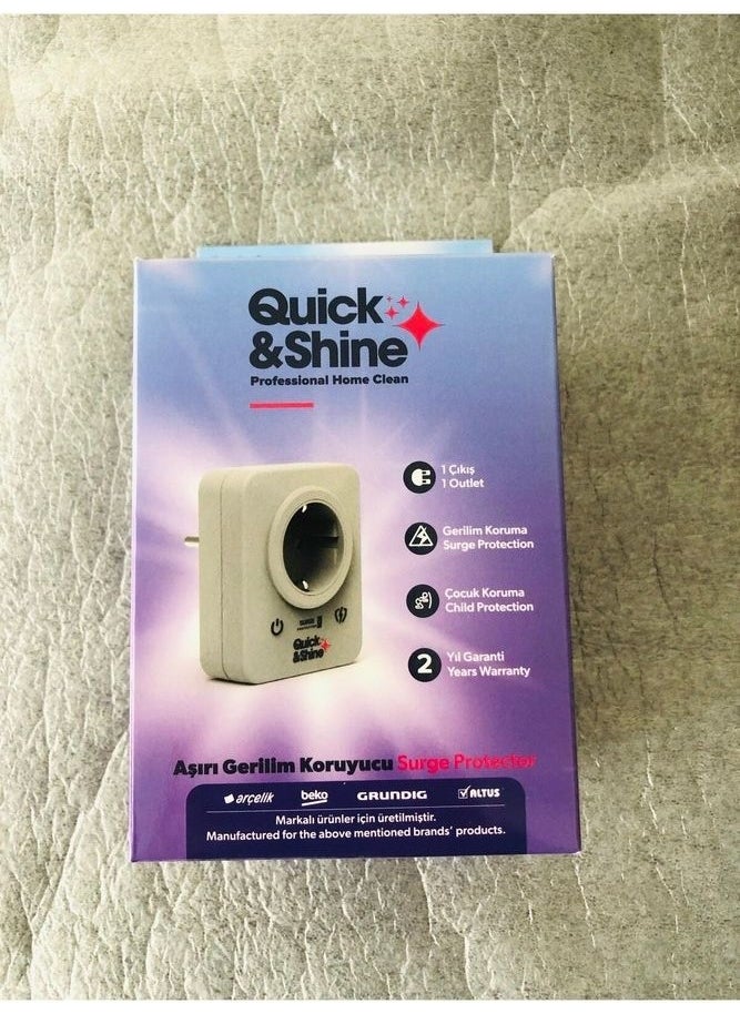 QUICKSHINE Single Surge Protector Socket  - Image 2