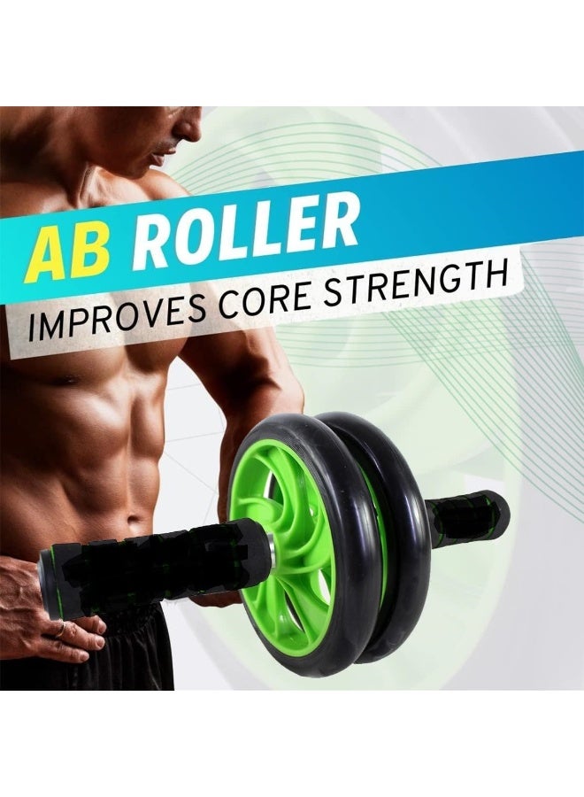 Abdominal Wheel with Knee Pad , Abdominal Exercise Equipment , Abdominal Toner , Exercise Wheels for Home Gym , Built-in Spring for Resistance Exercise , Home Exercise Equipment by Fitness Pro (multicolour) - Image 5