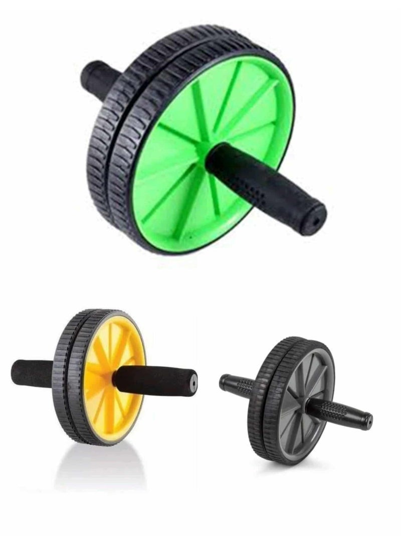 Abdominal Wheel with Knee Pad , Abdominal Exercise Equipment , Abdominal Toner , Exercise Wheels for Home Gym , Built-in Spring for Resistance Exercise , Home Exercise Equipment by Fitness Pro (multicolour) - Image 2