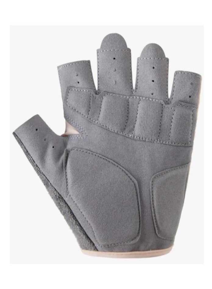 أس تس إل قفازات اليد الرياضية مع قفازات تمرين مريحة مضادة للانزلاق ومقاومة للتآكل وقفازات رياضية قابلة للتنفس قفازات رفع الأثقال، وردي M - Image 4