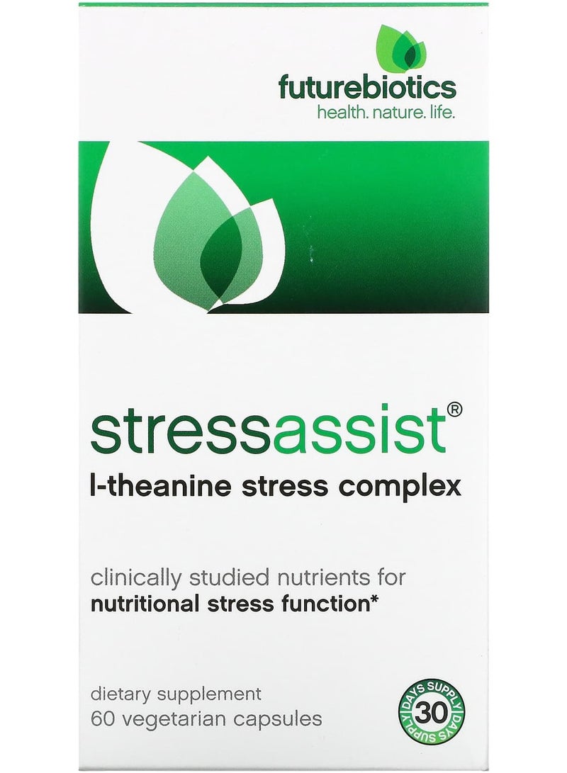 Futurebiotics Stressassist, L-Theanine Stress Complex, 60 Vegetarian Capsules