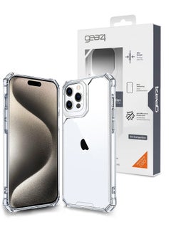 Gear4 Premium Protection Series Crystal Palace D3O Crystalex Drop Protection Transparent Case Cover For Apple iPhone 15 Pro Max 2023 Clear  - Image 1