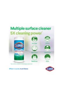 Clorox Fresh Scent Multi-Surface Sanitizing Wet Wipes Bleach Free 35 Wipes 258g  - Image 2