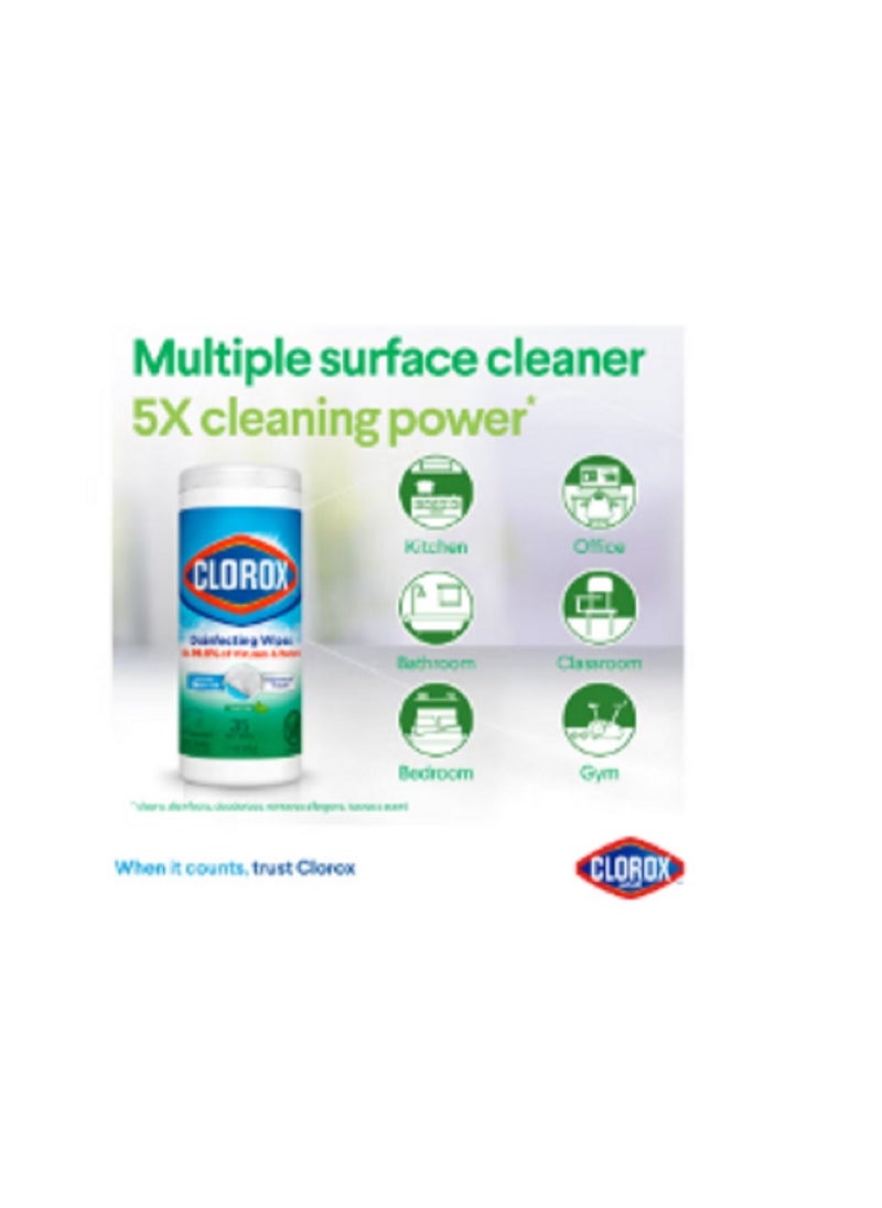 Clorox - Fresh Scent Multi-Surface Sanitizing Wet Wipes Bleach Free 35 Wipes 258g - Image 1