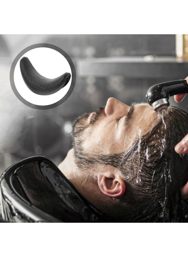 ROSENICE Shampoo Bowl Gel Neck Rest Silicone Hair Wash Gel Neck Pillow Salon Hair Shampoo Bowl Gripper for Hairdressing Hair Washing Sink Basin Tool 18x11x7.5cm (Black) - Image 5