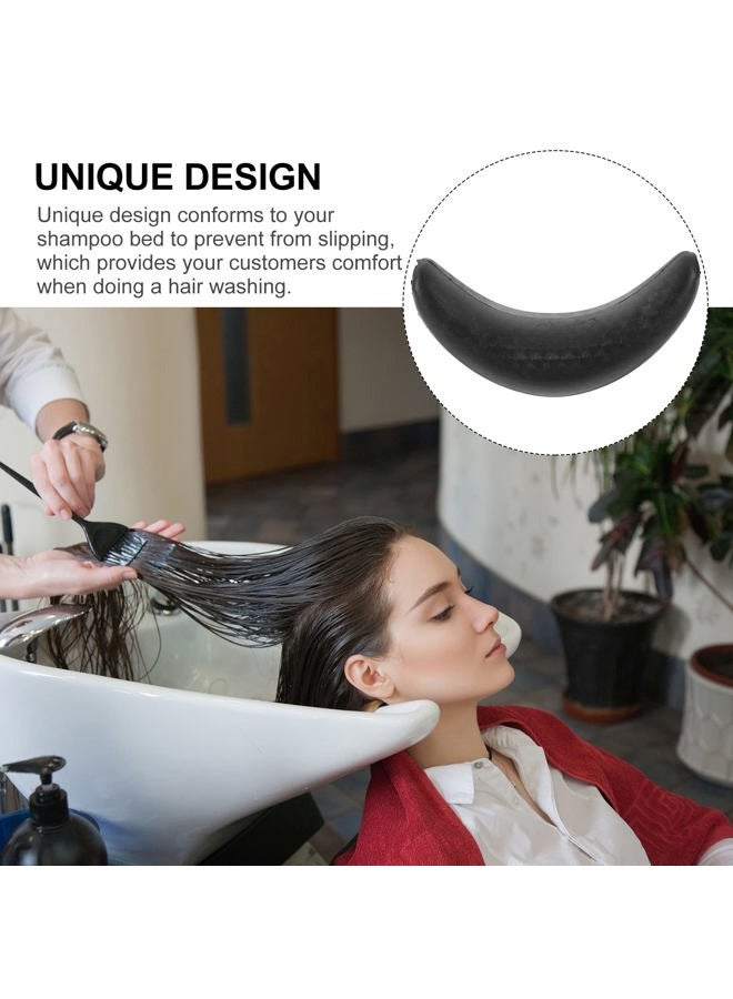 ROSENICE Shampoo Bowl Gel Neck Rest Silicone Hair Wash Gel Neck Pillow Salon Hair Shampoo Bowl Gripper for Hairdressing Hair Washing Sink Basin Tool 18x11x7.5cm (Black) - Image 3