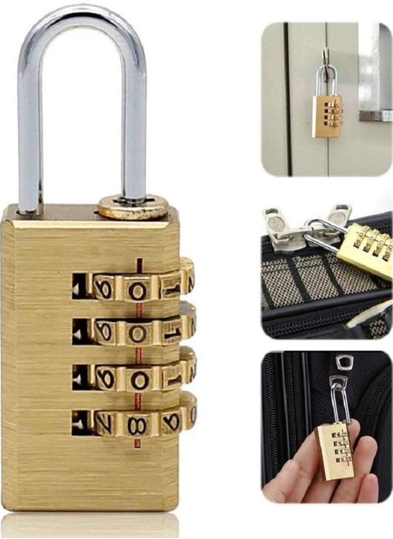 Sharpdo Combination Lock, 4 Digit 0.82-Inch Combination Padlock Set, Metal and Plated Steel Material for School, Employee, Gym or Sports Locker, Case, Toolbox, Fence, Hasp Cabinet and Storage, 1-Pack  - Image 5