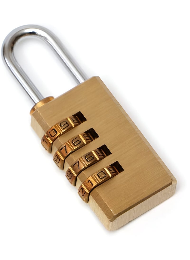 Sharpdo Combination Lock, 4 Digit 0.82-Inch Combination Padlock Set, Metal and Plated Steel Material for School, Employee, Gym or Sports Locker, Case, Toolbox, Fence, Hasp Cabinet and Storage, 1-Pack  - Image 2