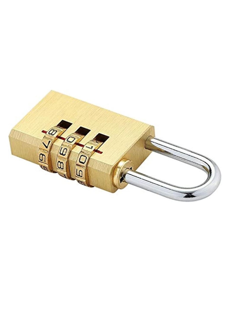 Sharpdo Combination Lock, 4 Digit 0.82-Inch Combination Padlock Set, Metal and Plated Steel Material for School, Employee, Gym or Sports Locker, Case, Toolbox, Fence, Hasp Cabinet and Storage, 1-Pack  - Image 3