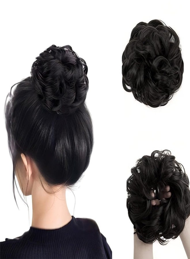 بلوشيا وصلة شعر بلوشيا هير جودا بان مع شريط مطاطي مرن للنساء (أسود) - Image 1