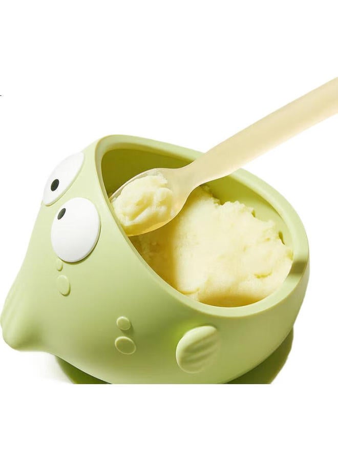 Imperial Pet Huangchong Baby Food Bowl With Suction Cup, Anti-Fall And Anti-Scalding, For Feeding Training, Children'S Tableware, Silicone Bowl - Image 2