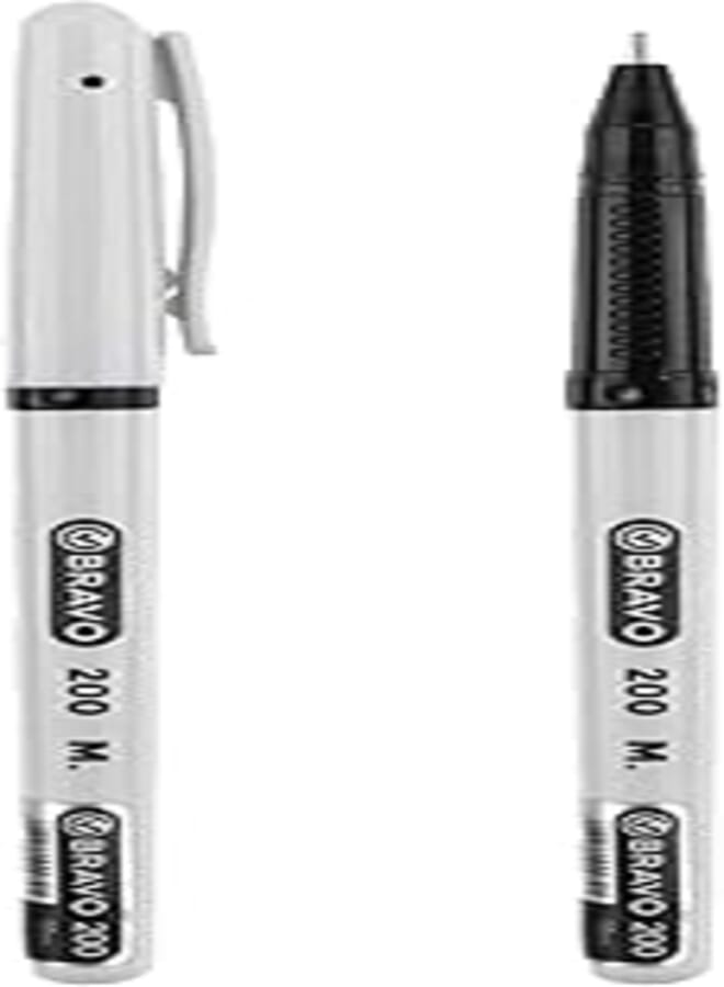 Bravo 200 Pack Of 10 Pens 1.0mm Black