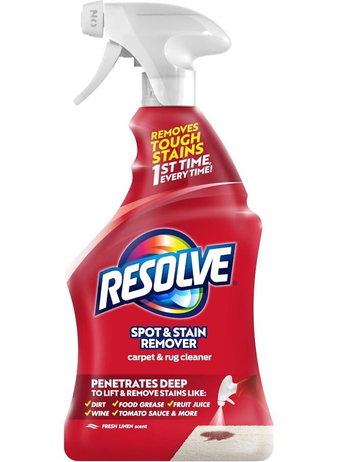 Resolve Carpet Triple Oxi Advanced Carpet Stain Remover, Carpet Cleaner, Carpet Cleaner Solution, 22 Ounce - Image 1