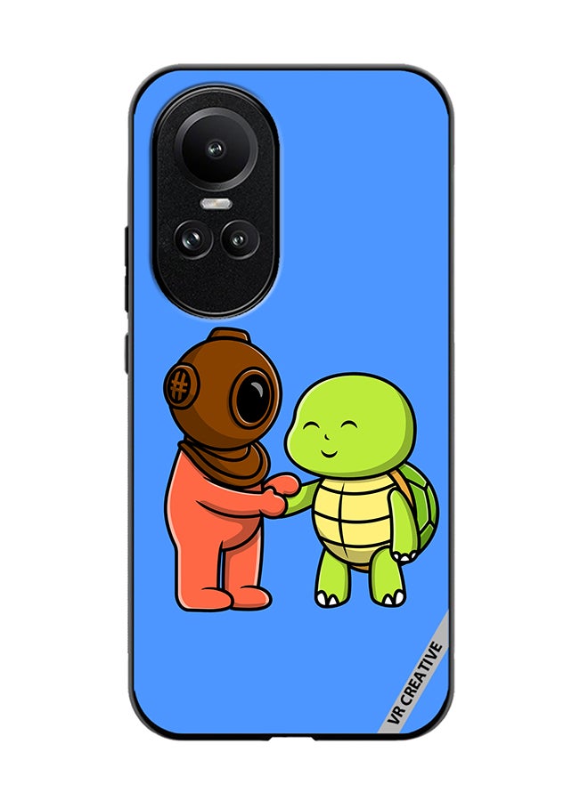 VR CREATIVE Protective Case Cover For Oppo Reno 10 Pro Cute Diver Design Multicolour - Image 1