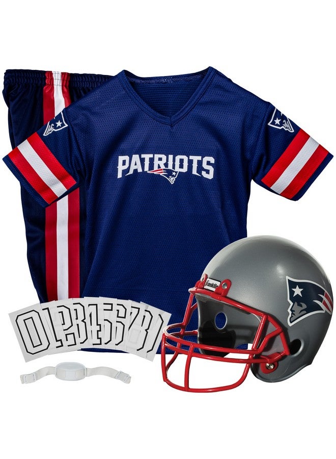 Franklin Sports Franklin Sports New England Patriots Kids NFL Uniform Set - Youth NFL Team Jersey, Helmet, Pants + Apparel Costume - Official Gear -Youth Medium - Image 1