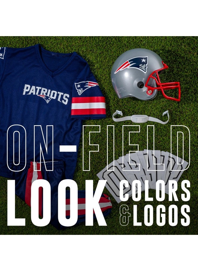 Franklin Sports Franklin Sports New England Patriots Kids NFL Uniform Set - Youth NFL Team Jersey, Helmet, Pants + Apparel Costume - Official Gear -Youth Medium - Image 4