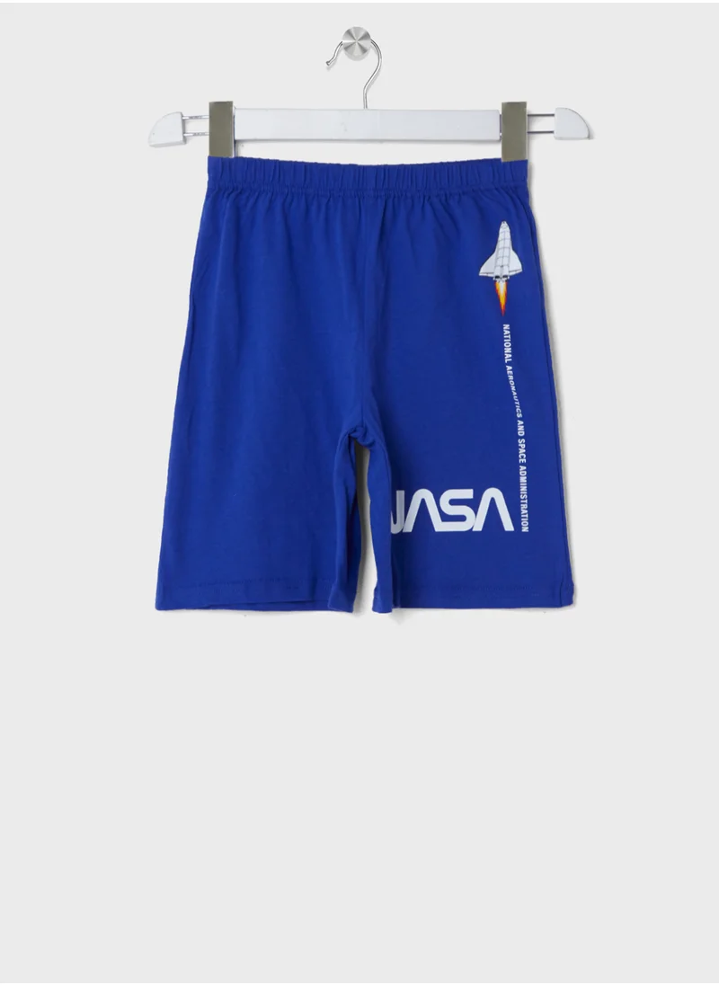 ناسا NASA Boys Printed Short Sleeve Pyjama set