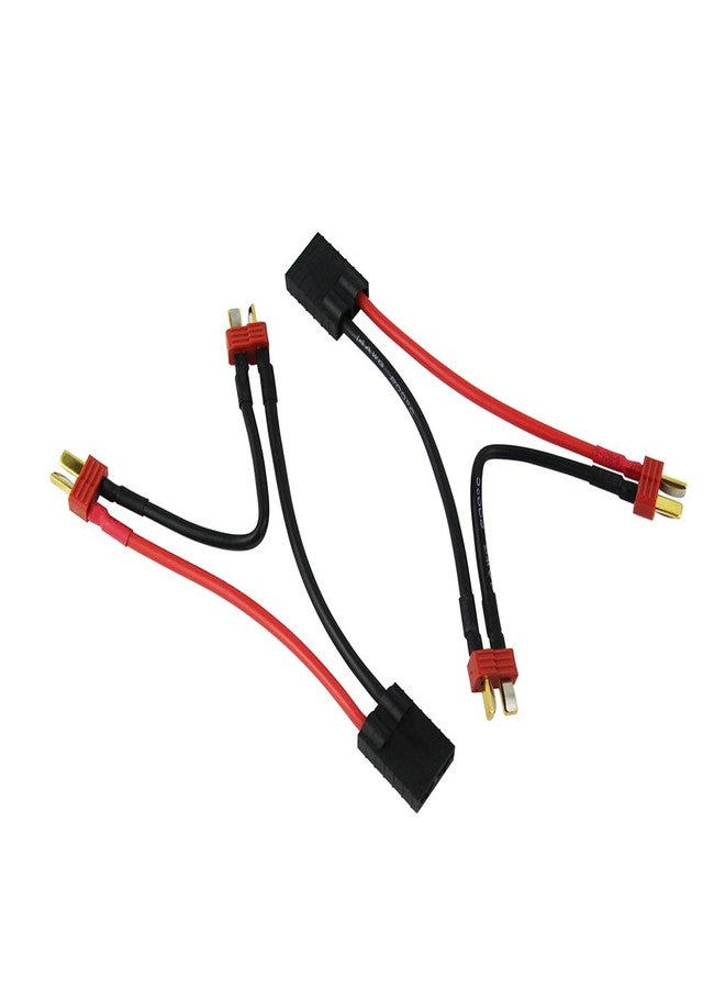 OliYin 2pcs Compatible with TRX 1-Female to Anti-Skid T Plug 2-Male Series Cable 3.93inch Connector Adapter(Pack of 2) - Image 2