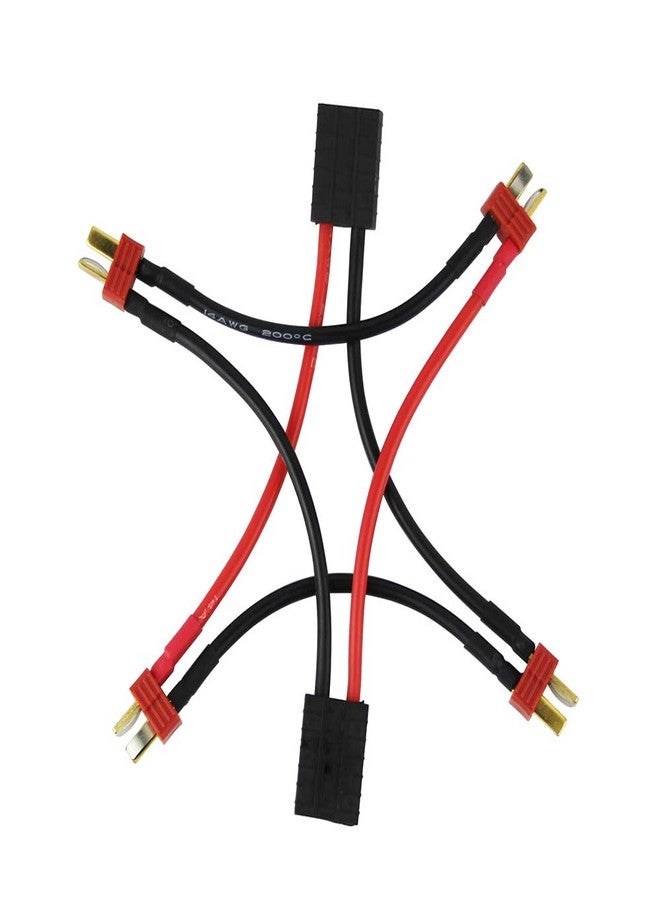 OliYin 2pcs Compatible with TRX 1-Female to Anti-Skid T Plug 2-Male Series Cable 3.93inch Connector Adapter(Pack of 2) - Image 3