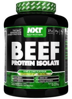NXT Nutrition Beef Protein Isolate Zero Dairy Kiwi & Lime Flavour 60 Servings 1800g 